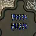Autumn and winter Press on Nails advanced hand-painted butterfly finished removable nail flakes