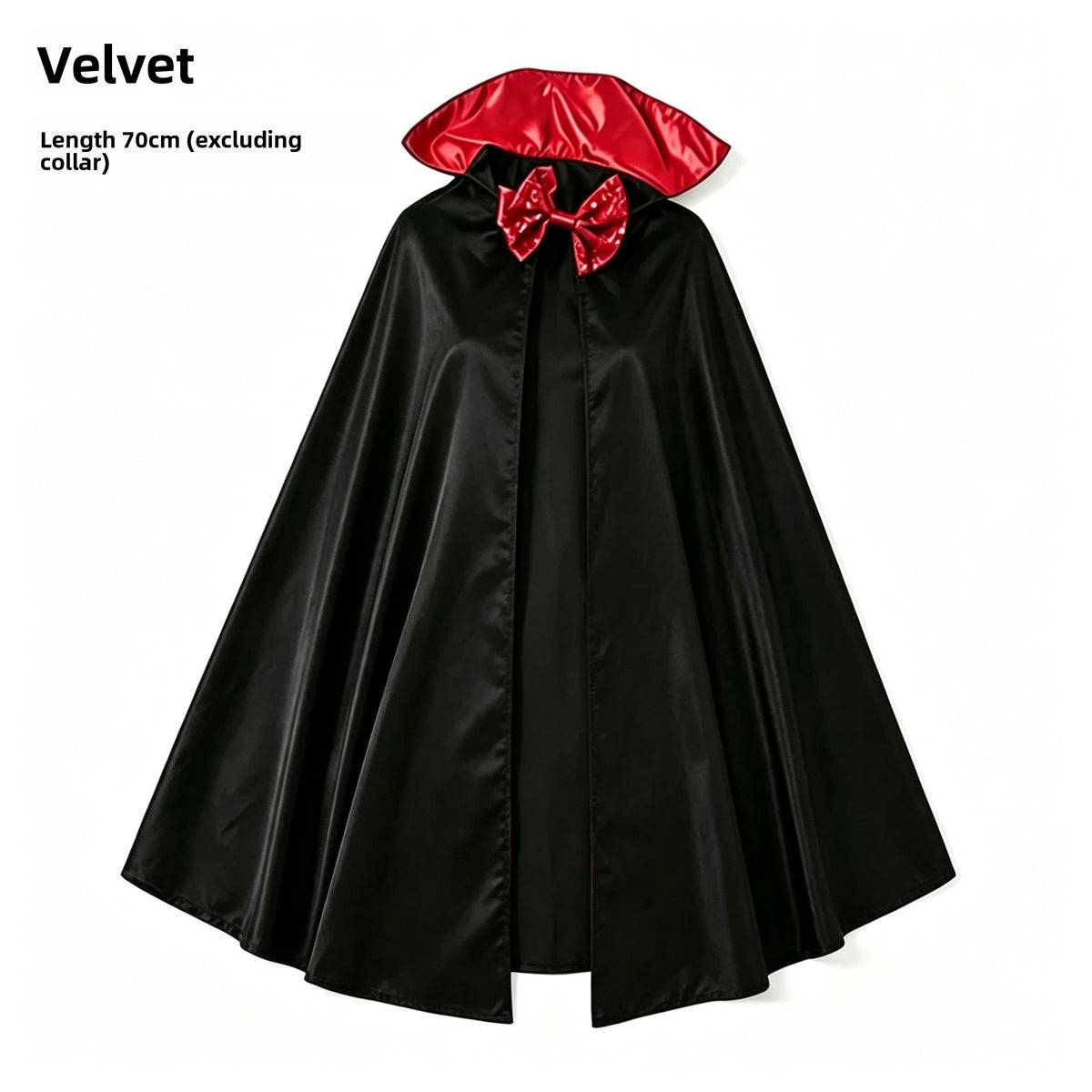 Kids Halloween Magician Vampire Costume Set, Cape Vest And Top Hat For Stage Role Play Dress Up