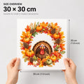 Thanksgiving Maple Leaf Turkey Wall Stickers PVC Window Clings Fall Home Glass Decor