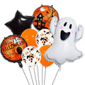 Halloween Foil Balloon Set, Pumpkin Spider Ghost Mummy Shaped Scene Decorations