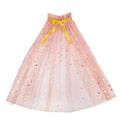 Kids Fairy Tulle Cape, Lightweight Party Performance Cloak With Star Wand Prop