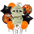 Halloween Foil Balloon Set, Pumpkin Ghost Bat Aluminum Balloons For Party Decorations