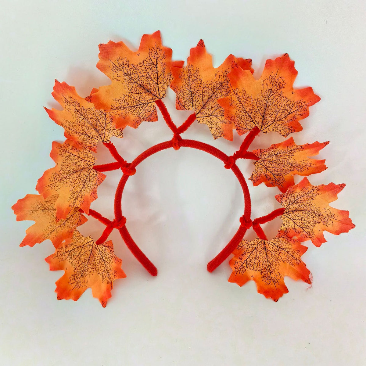 Fall Maple Leaf Headband Red Leaf Hair Accessory Harvest Festival Thanksgiving Party Headpiece