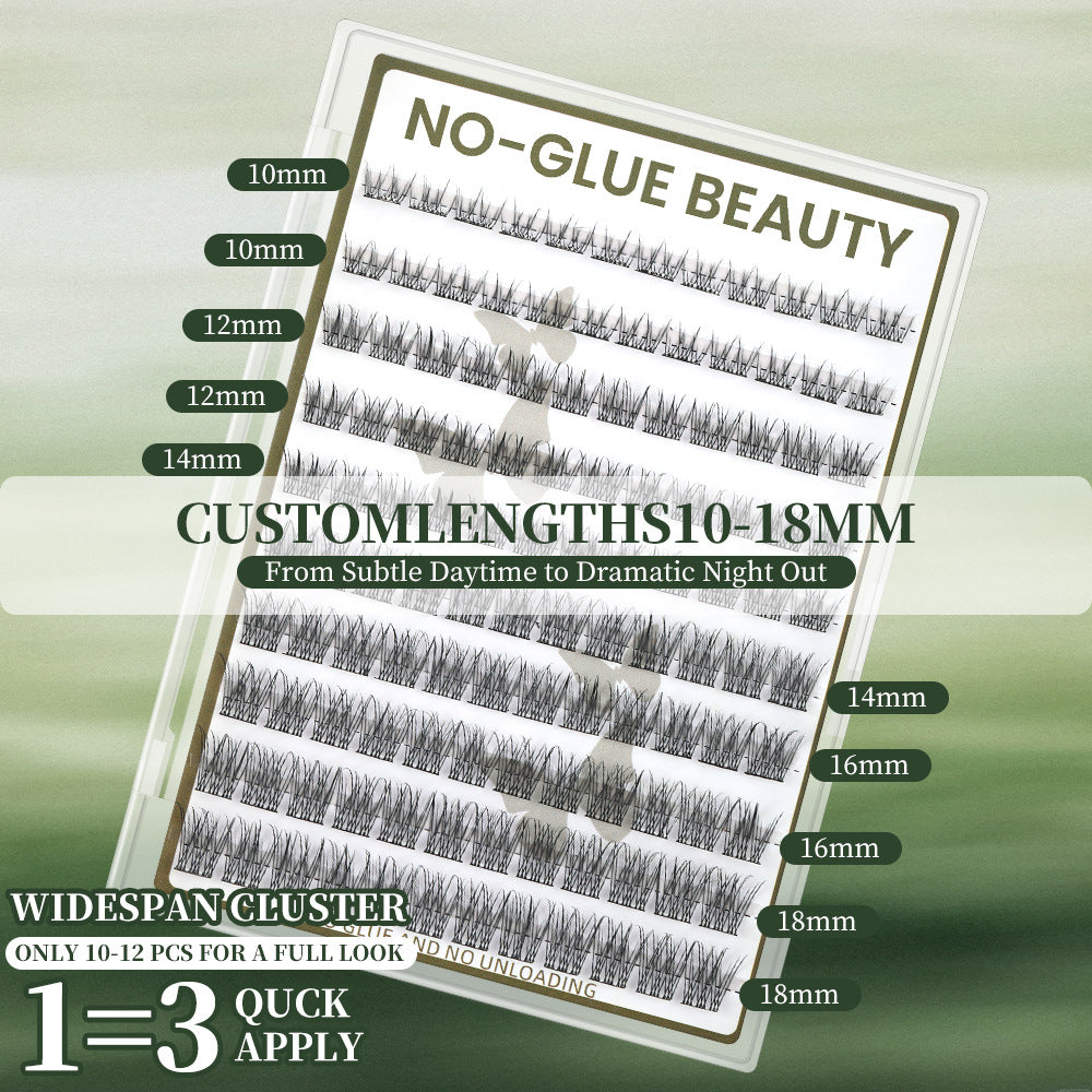 Doll Style Glue Free False Lashes Mixed Pack Voluminous Segment Wispy Easy Apply Eyelashes