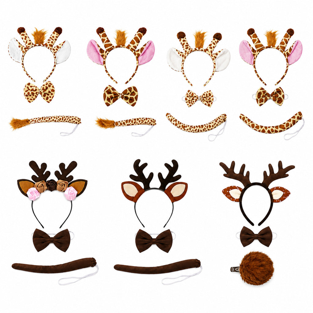 Reindeer Antler Headband for Kids Christmas Party Costume Photo Prop Hair Accessory