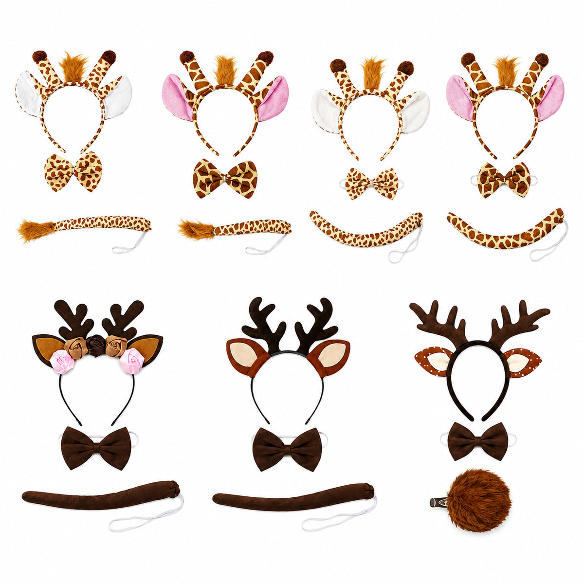 Reindeer Antler Headband for Kids Christmas Party Costume Photo Prop Hair Accessory