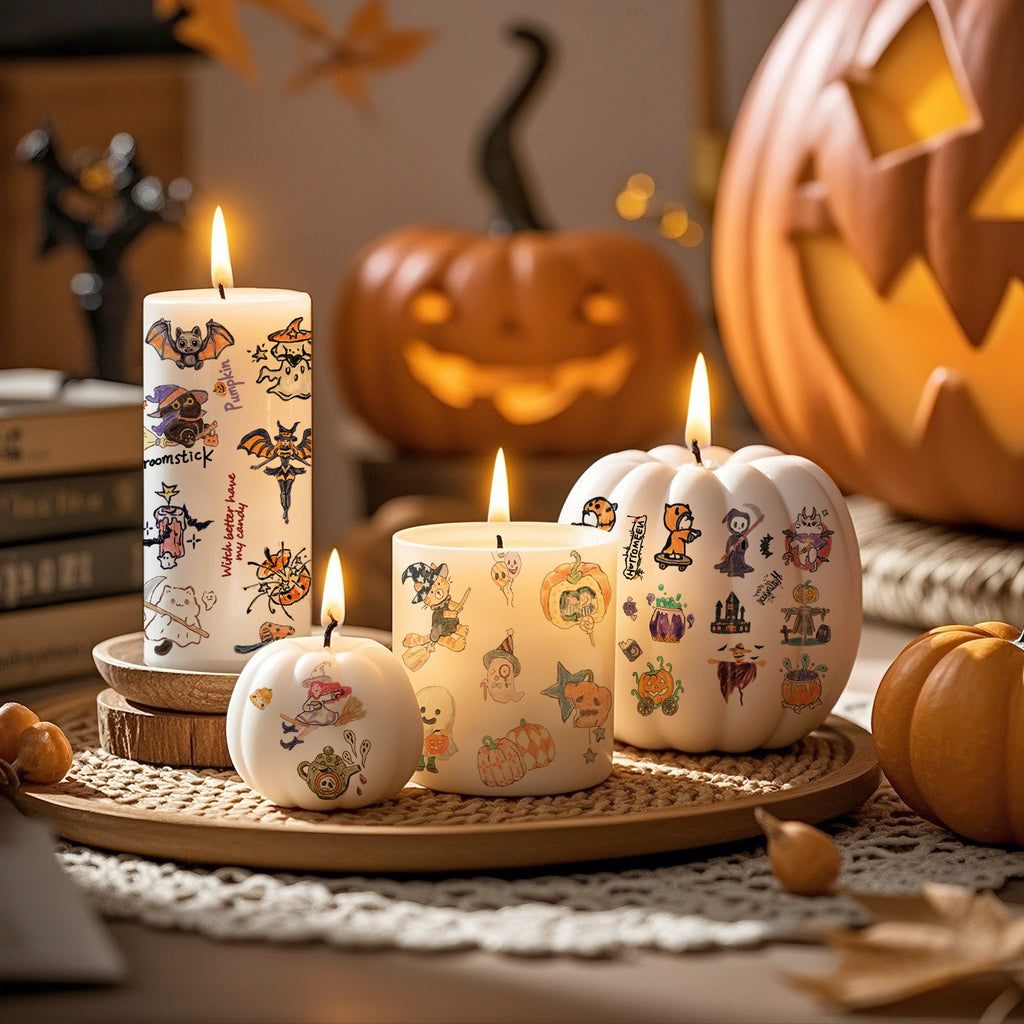 Kids Halloween Temporary Tattoos, Funny Cute Waterproof Sweat Proof Party Tattoo Stickers