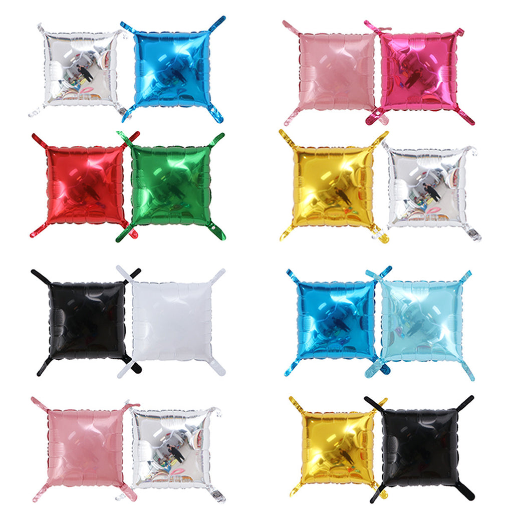 DIY Double Sided Foil Balloon Square Backdrop Set, Birthday Wedding Party Wall Decor