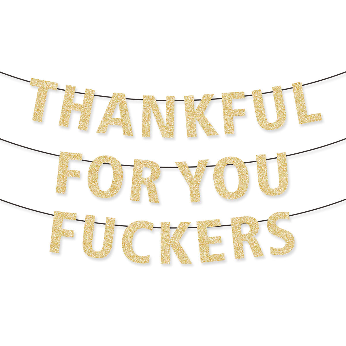 Friendsgiving Party Banner Funny Friends Gathering Decorations Bunting