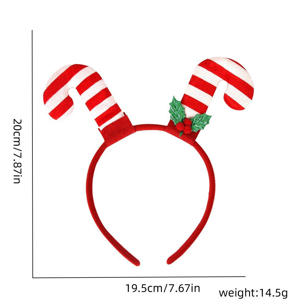 Cartoon Christmas Headband Santa Hat Christmas Tree Hair Accessory Kids Adults Party Decor