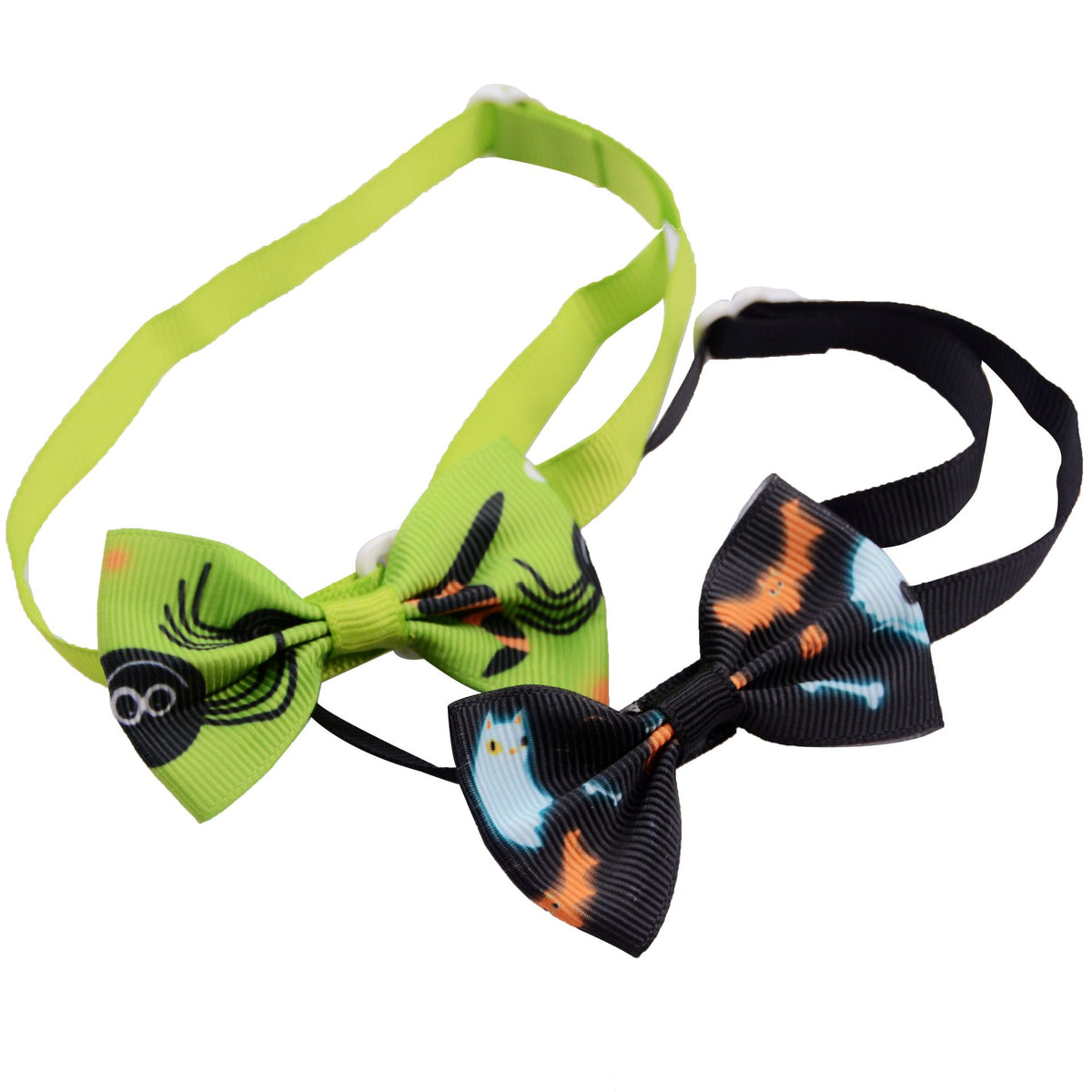 Halloween Pet Bow Tie Collar, Cat Dog Party Decoration Bowtie With Bell Accessory