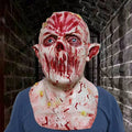Halloween Vampire Latex Face Mask, Scary Lip-less Prank Mask Headpiece