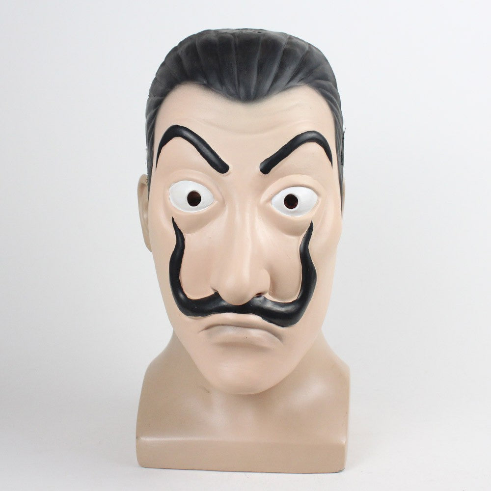 Vampire Latex Mask With Hair, Morbius Style Horror Head Mask For Masquerade Party Halloween Costume