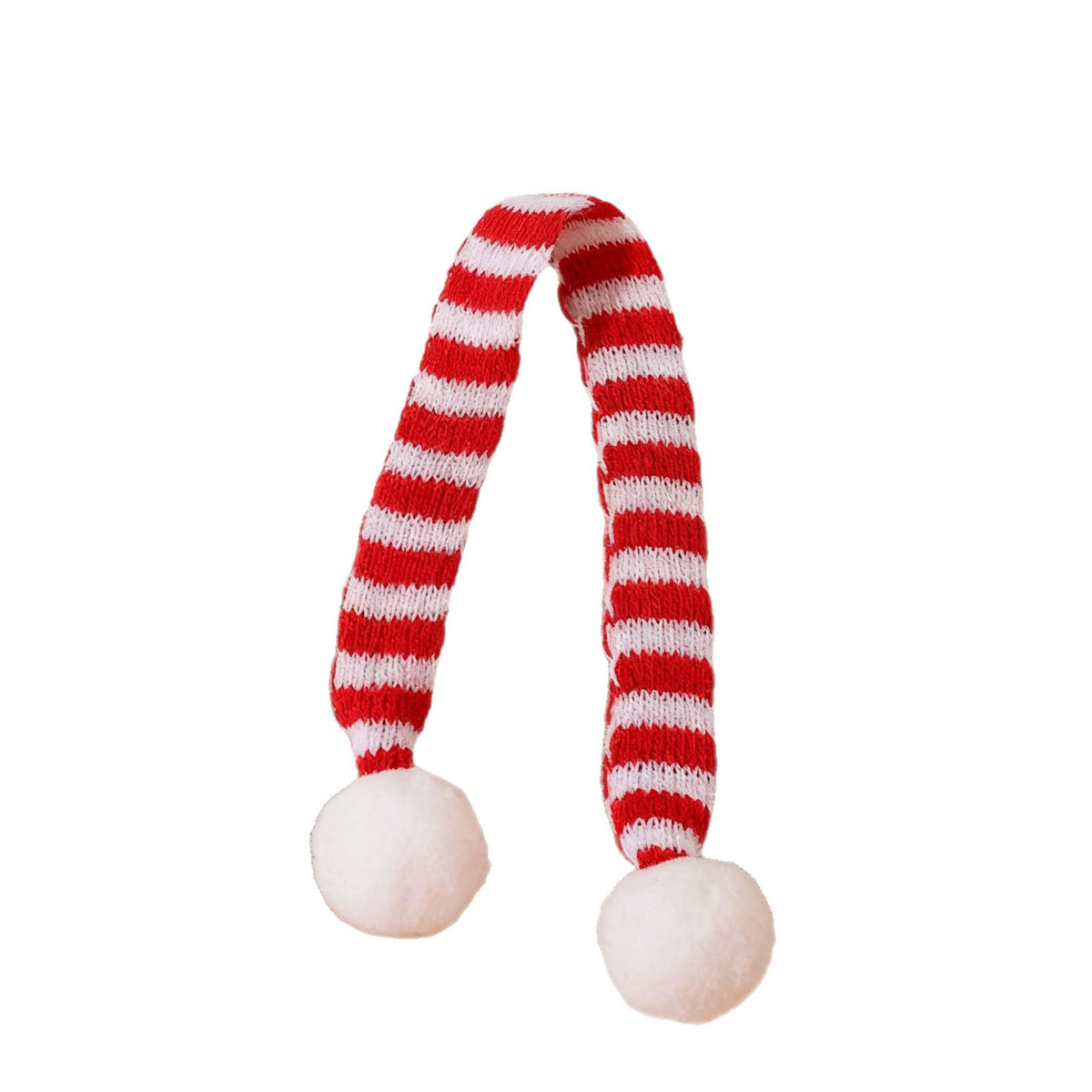 Knitted Cat Scarf with Pom Pom, Christmas Pet Neck Scarf for Small Cats and Dogs