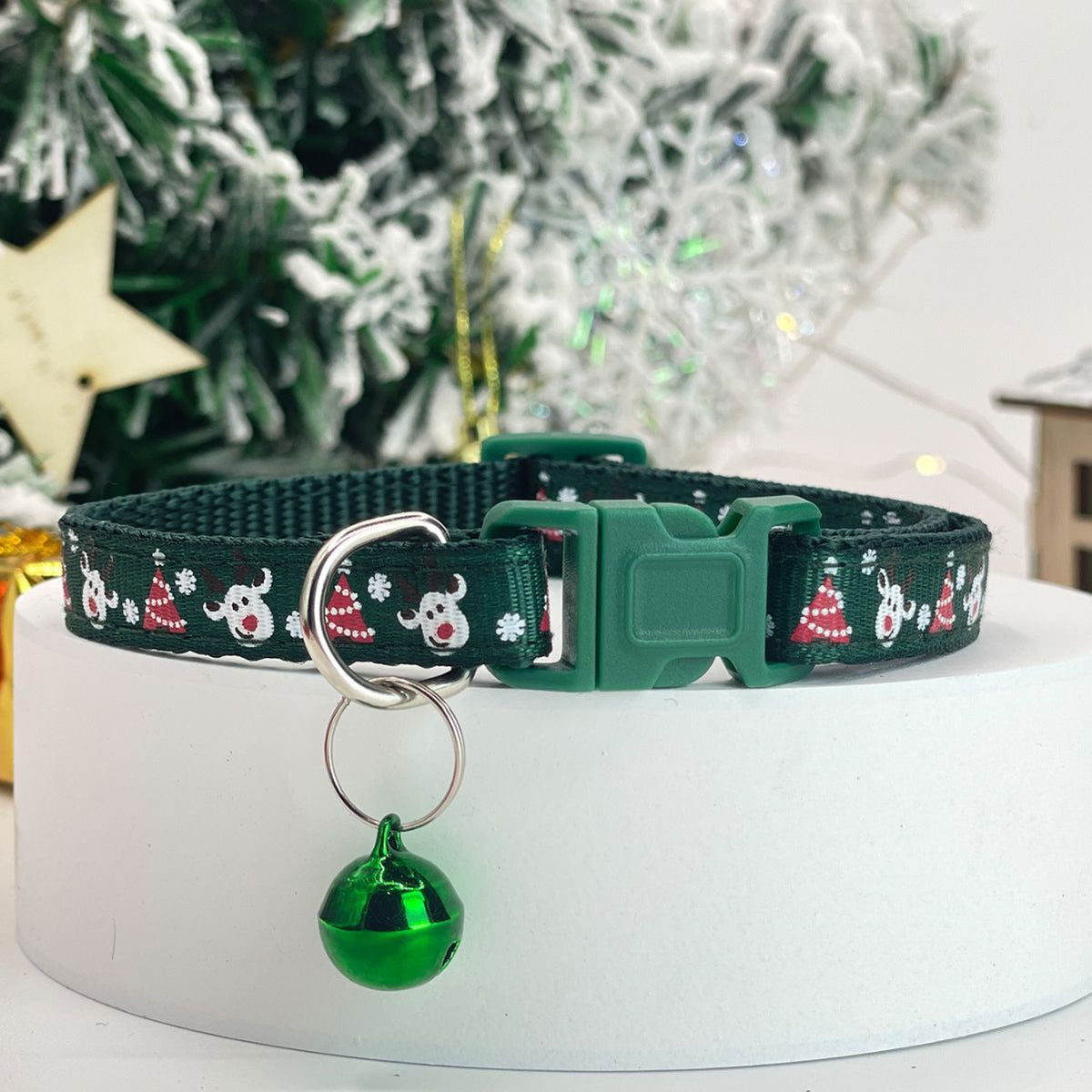Christmas Pet Collar Bells Necklace for Cats and Dogs, Holiday Bell Collar for Small Medium Pets