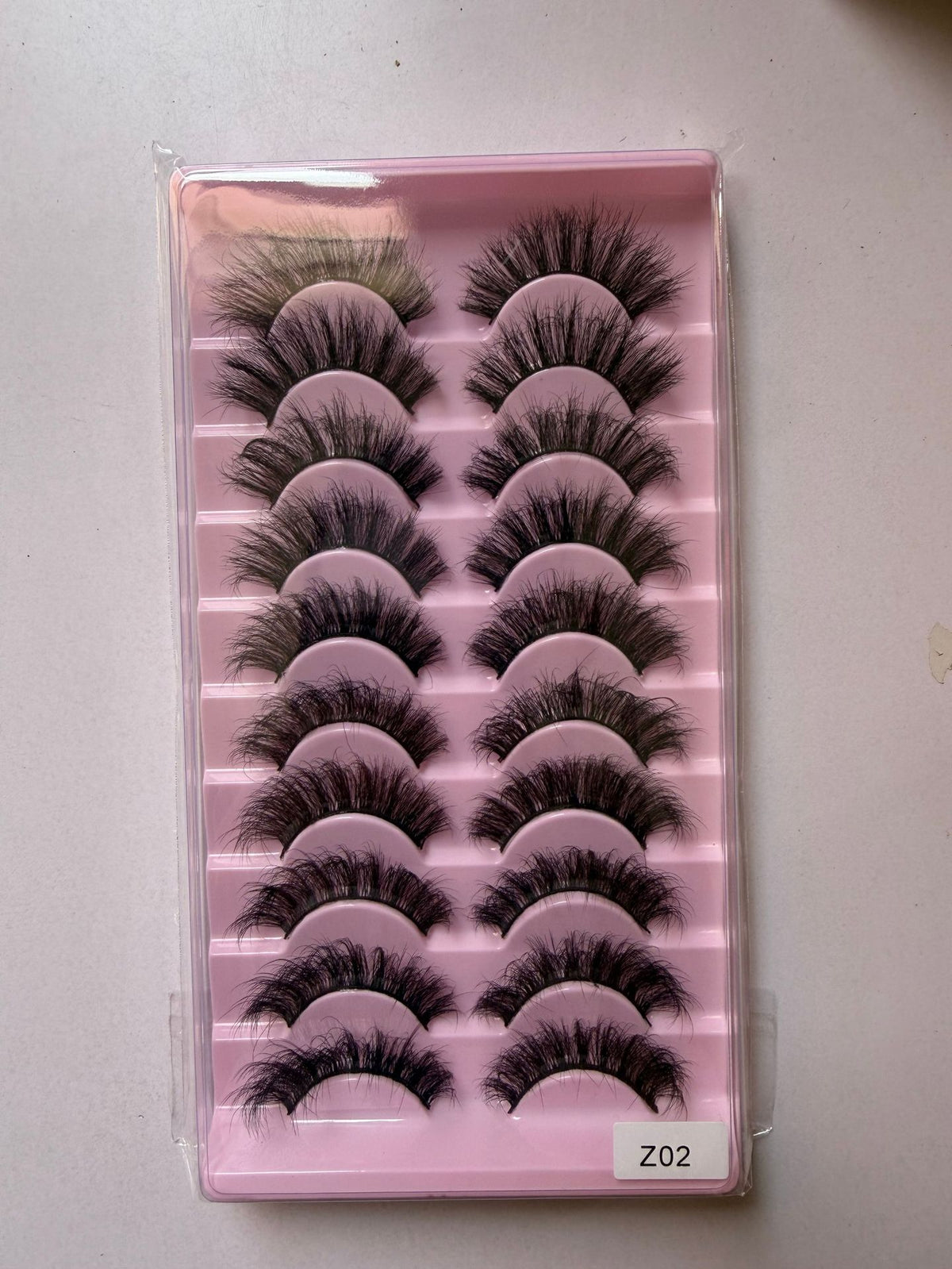 8D Fluffy False Lashes Curly Volume Mink Look Wispy Layered Long Lashes Eye Makeup