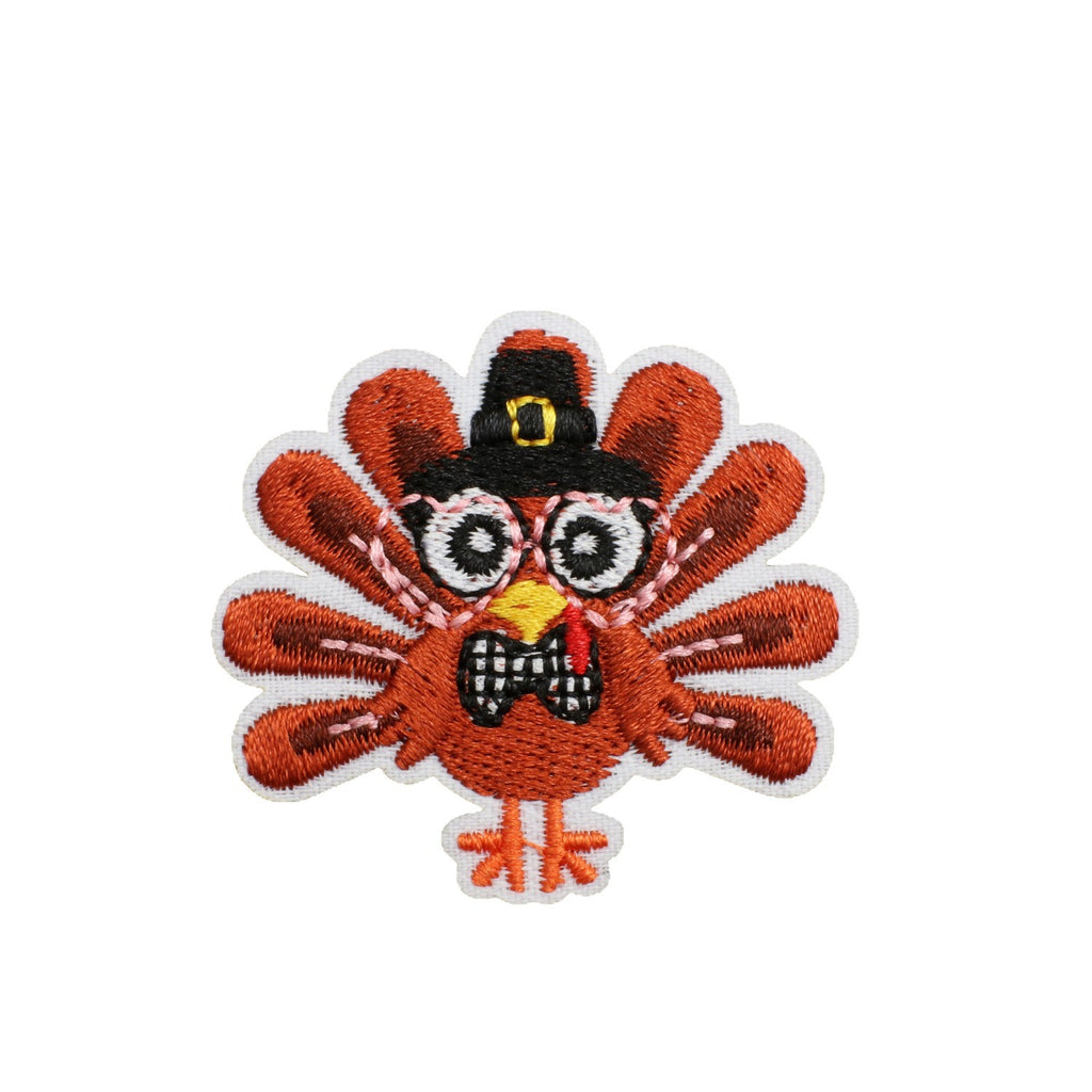 Thanksgiving Turkey Embroidered Patches Iron On Maple Leaf Fall Theme Sew On Applique Decor