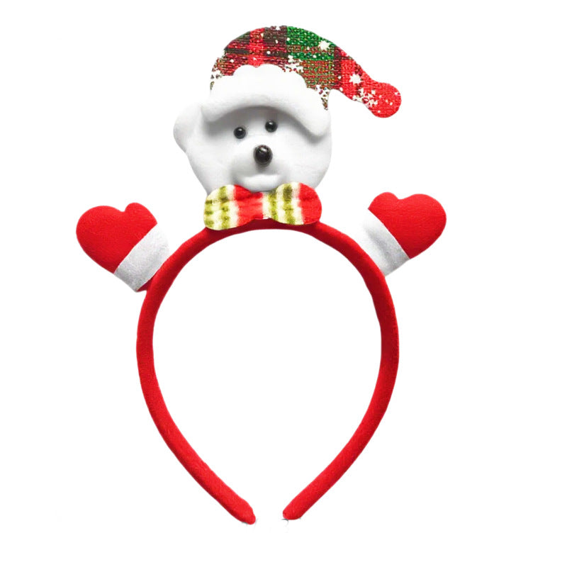Christmas Party Headband Cute Holiday Hair Accessory for Kids Adults Party Favor Gift