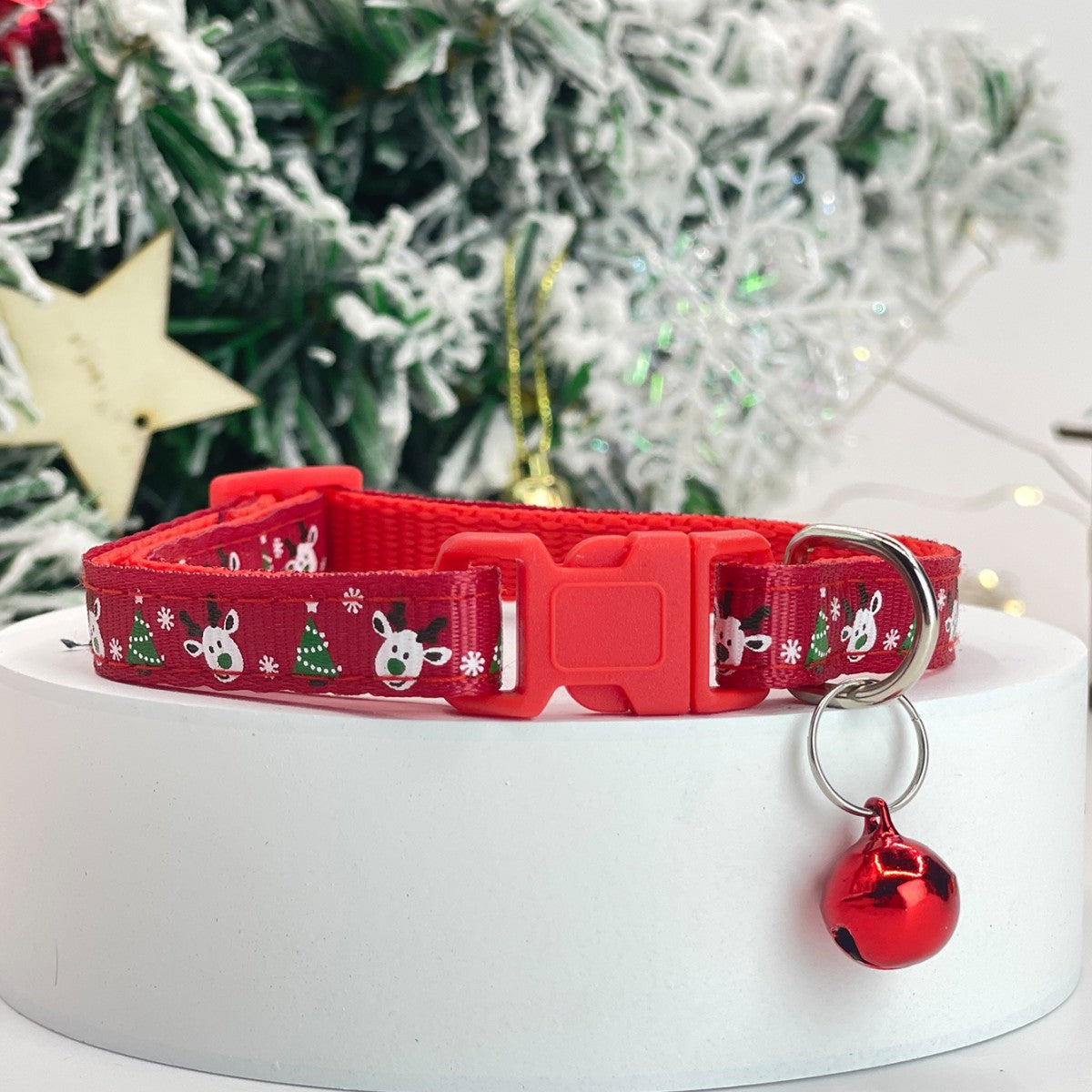 Christmas Pet Collar Bells Necklace for Cats and Dogs, Holiday Bell Collar for Small Medium Pets