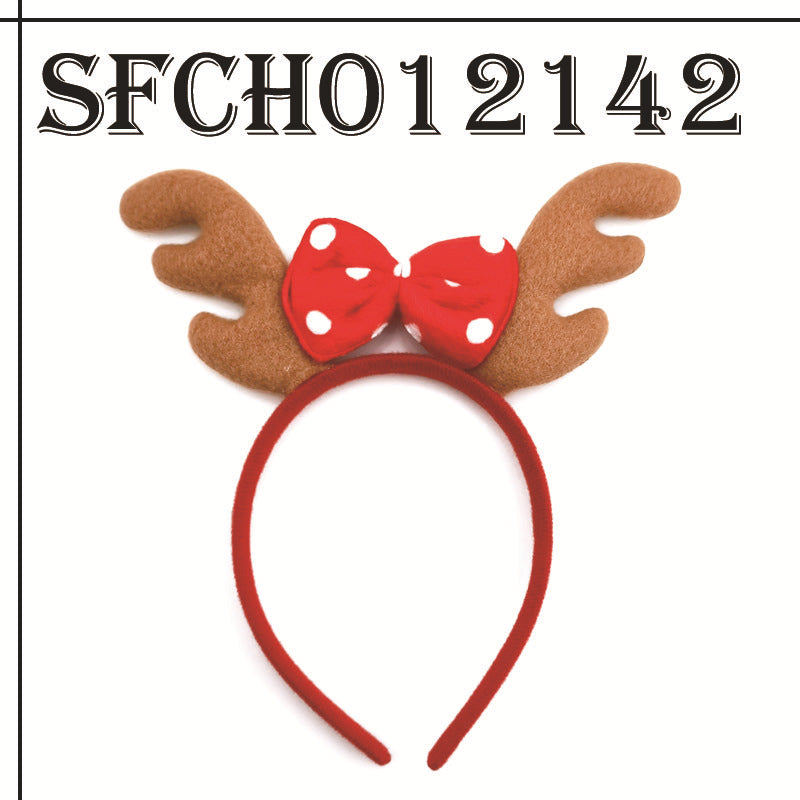 Snowman Reindeer Headband and Hair Clips Set, Christmas Party Hair Accessories for Kids