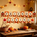 Friendsgiving Bunting Banner Acorn Pumpkin Maple Leaf Party Hanging Decorations