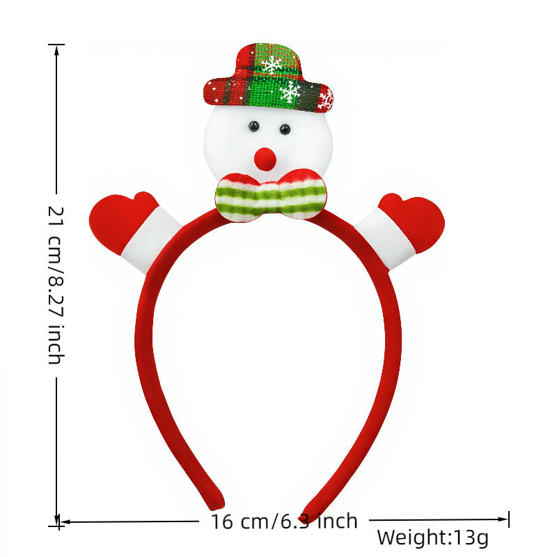 Christmas Party Headband Cute Holiday Hair Accessory for Kids Adults Party Favor Gift