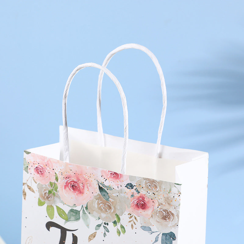 Thanksgiving Thank You Kraft Paper Gift Bags Festive Printed Tote Party Bags