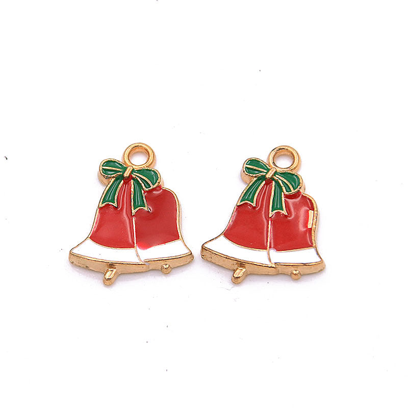 25 Pack Christmas Charm Pendants, Snowflake Tree Santa DIY Jewelry Craft Supplies