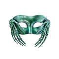 Halloween Retro Phantom Skull Half Face Mask, Plastic Carnival Masquerade Eye Mask