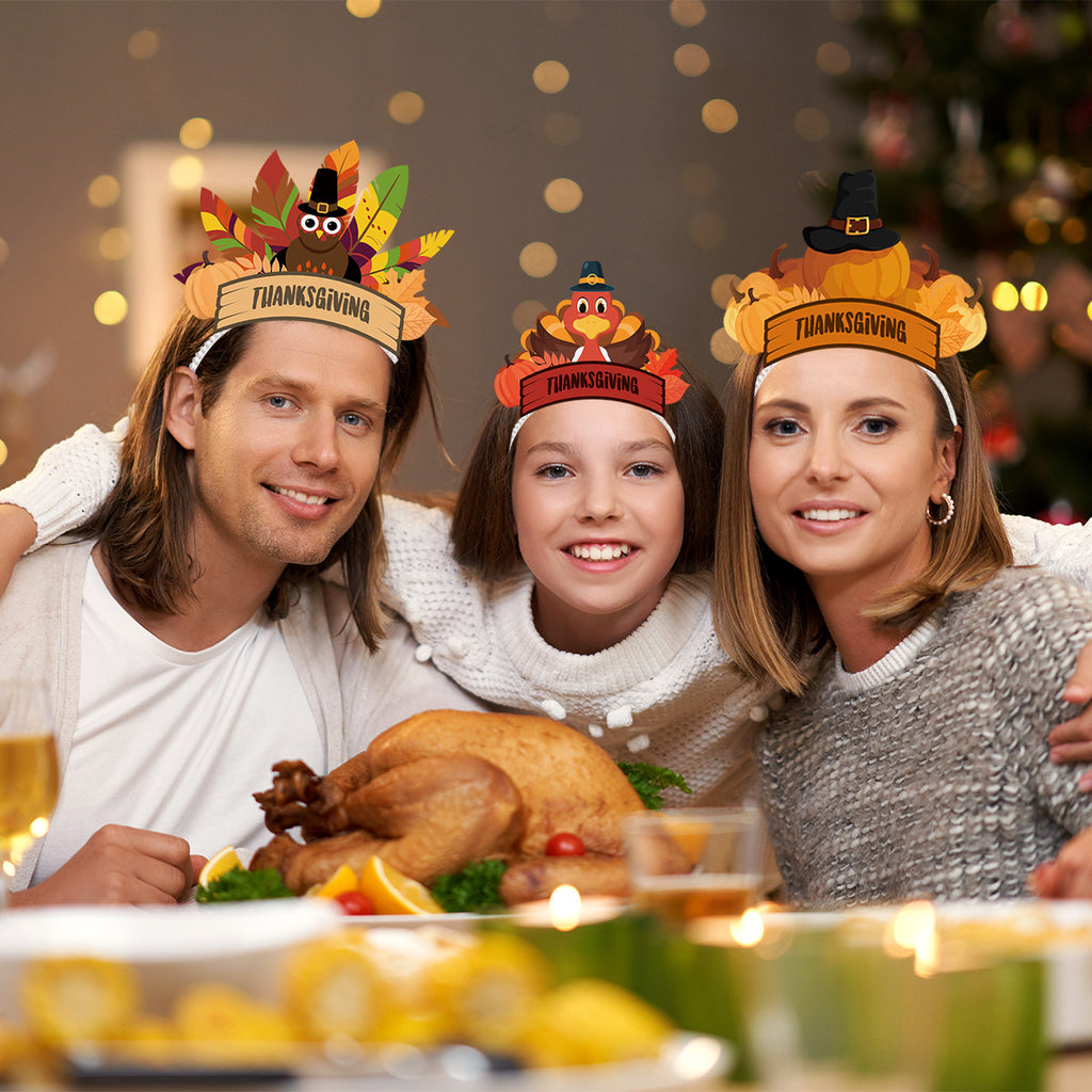 Thanksgiving Party Headband Kids Holiday Hair Accessory Photo Prop Decorations