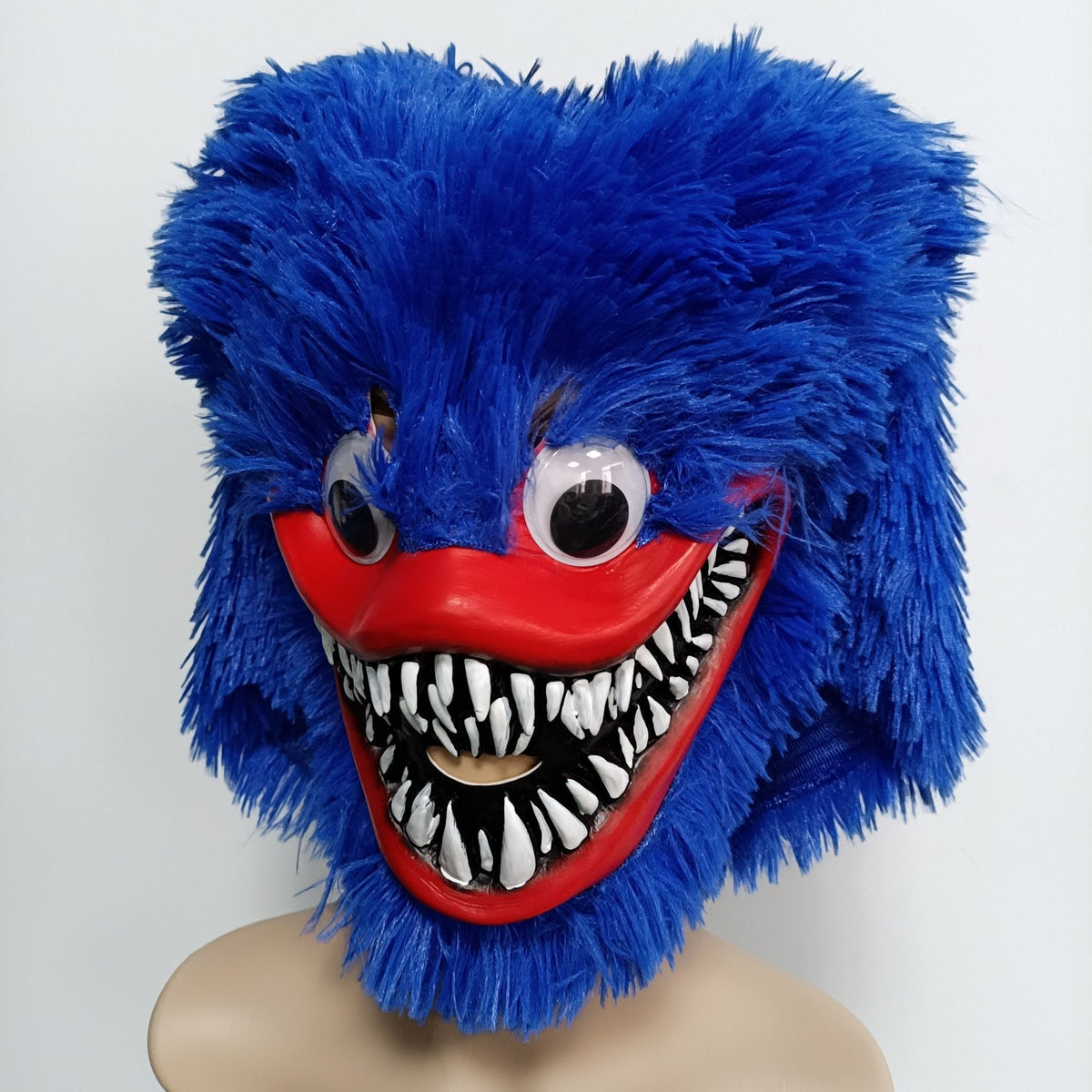 Vampire Latex Mask With Hair, Morbius Style Horror Head Mask For Masquerade Party Halloween Costume
