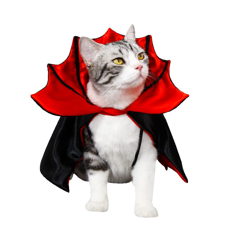 Halloween Bat Cape Costume for Dogs and Cats, Funny Pet Dress Up Cloak