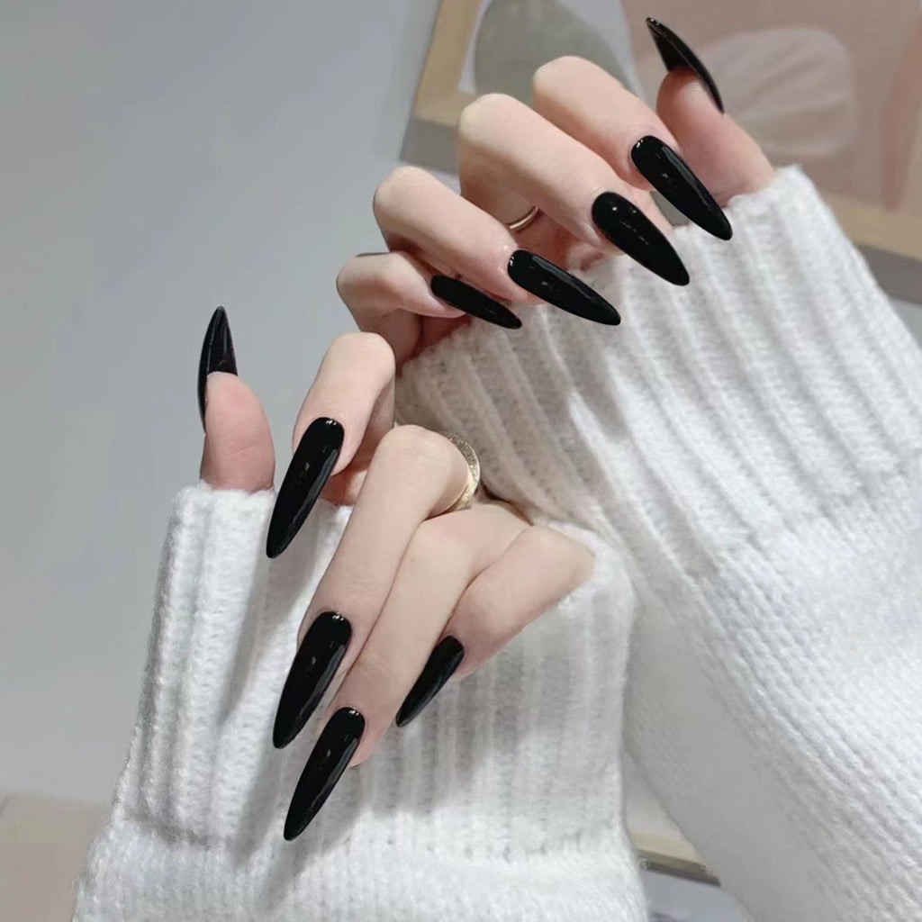 Halloween Press On Nails Set, Spooky False Nail Art for Party