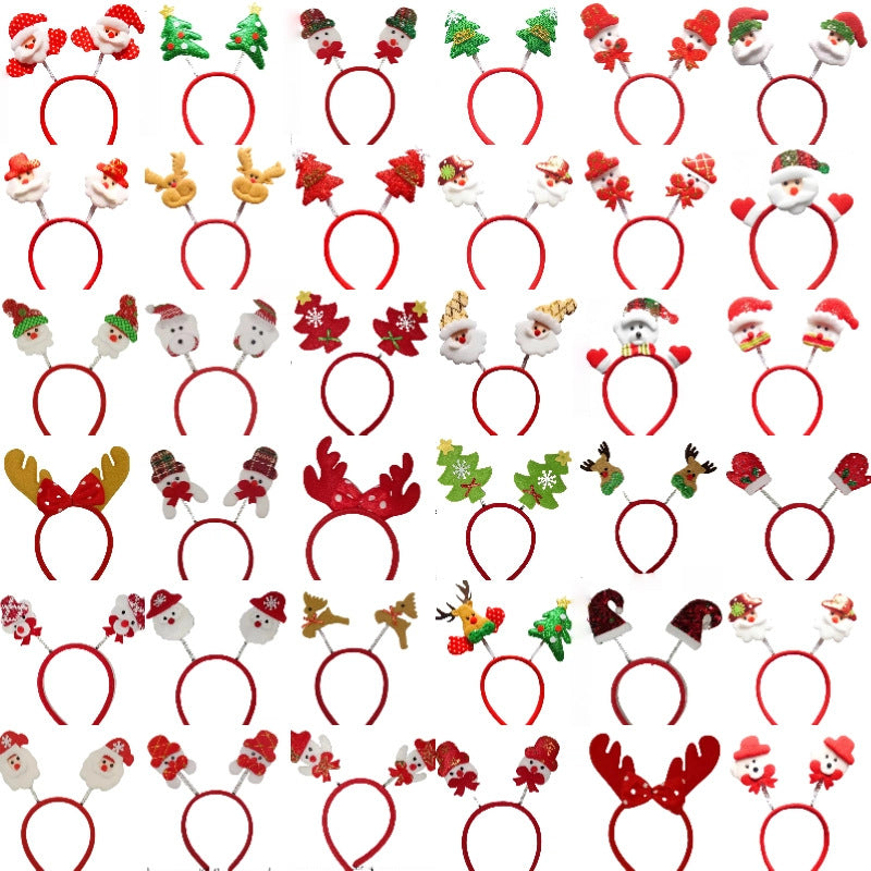 Christmas Party Headband Cute Holiday Hair Accessory for Kids Adults Party Favor Gift