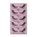 Cat Eye Wispy False Lashes 5 Pairs Fox Eye Style Long Volume Natural Look Fake Eyelashes