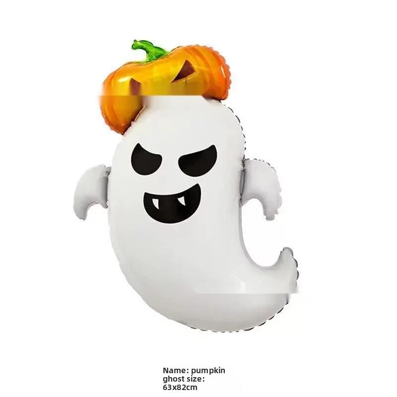 Large Ghost Foil Balloon Halloween Party Decorations Floating Hand Held Aluminum Balloon