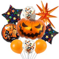 Halloween Foil Balloon Set, Pumpkin Ghost Skull Cartoon Shaped Balloons For Spooky Party Decor
