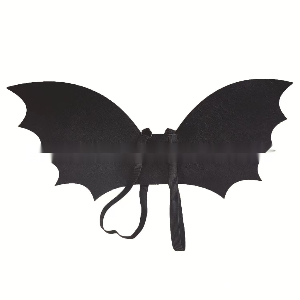 Halloween Kids Bat Wing Cape with Headband Mask, Vampire Costume for Boys and Girls