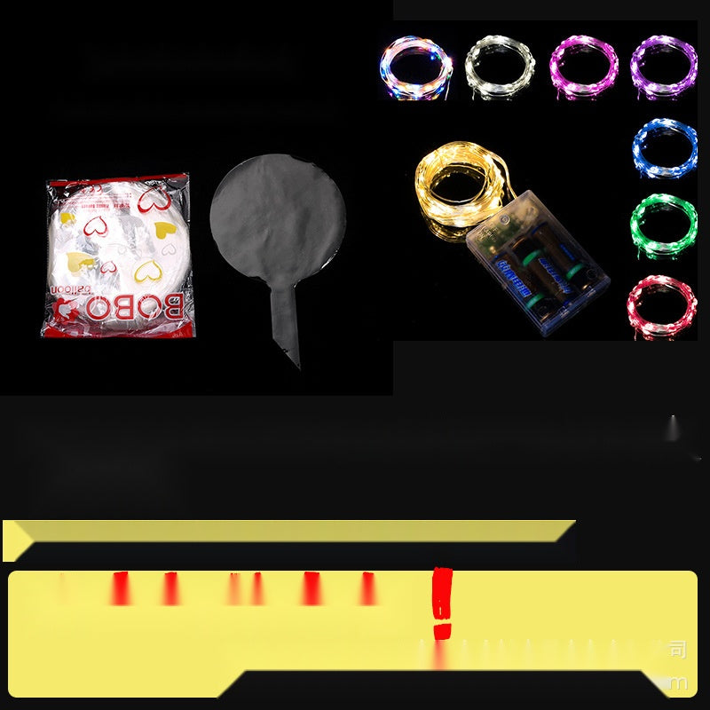 10 Pcs LED Bobo Balloons Glowing Floating Balloons Light Up Party Decor Battery Operated Set