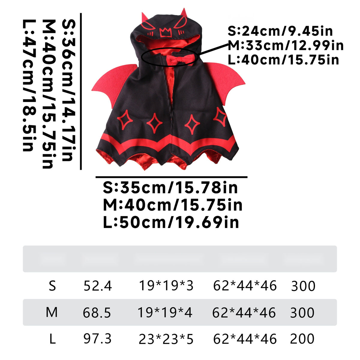 Halloween Bat Wing Cape for Cats and Dogs, Pet Costume Cloak