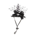 Halloween Pet Witch Hat for Cats, Lace Pointed Hat Costume Photo Prop