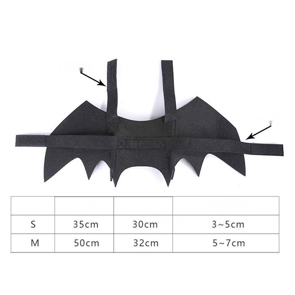 Halloween Pet Devil Horn and Bat Wing Costume Set, 2 Piece Pet Dress Up