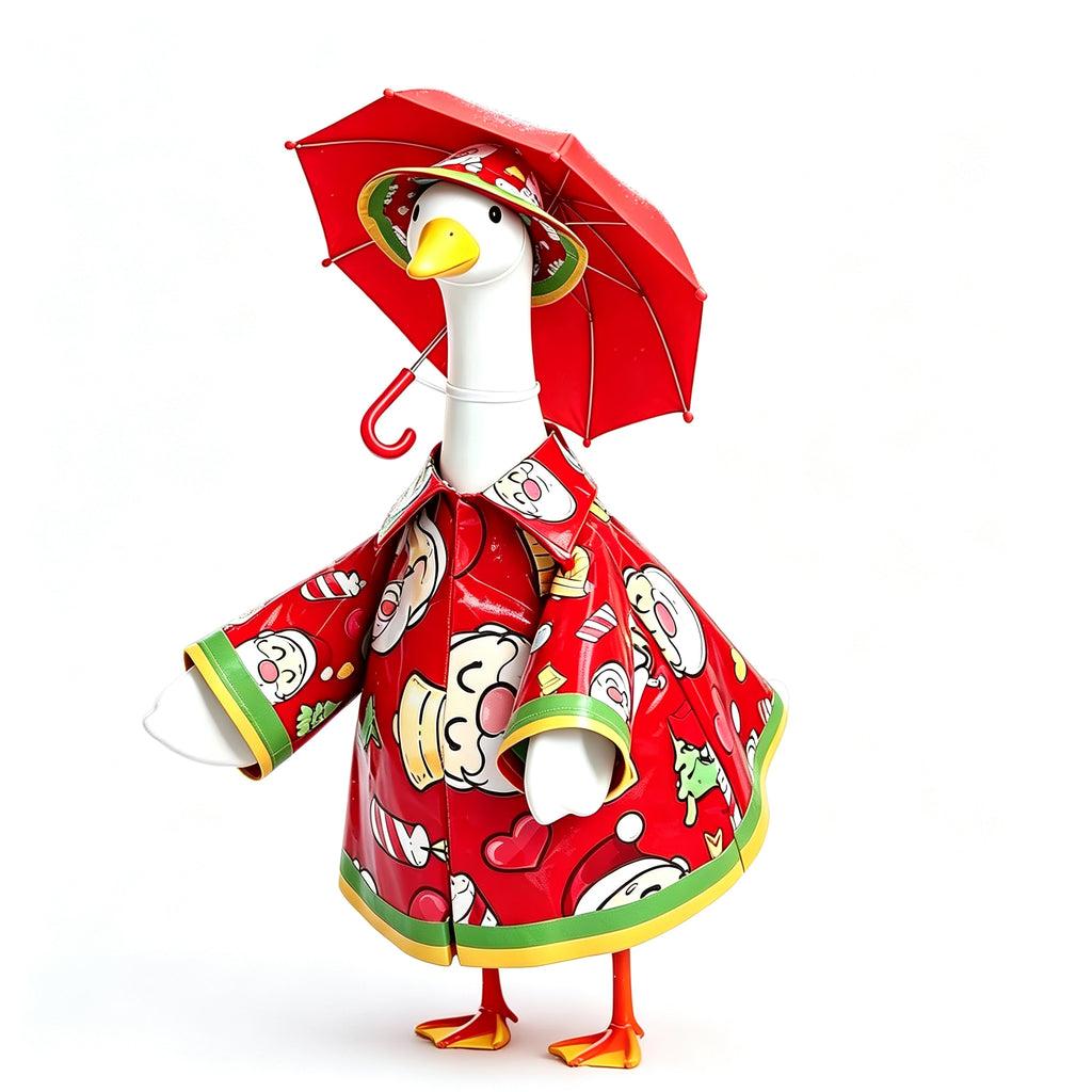 Christmas Goose Costume Holiday Lawn Decoration Party Porch Pet Goose Outfit