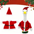 Christmas Goose Costume Holiday Lawn Decoration Party Porch Pet Goose Outfit