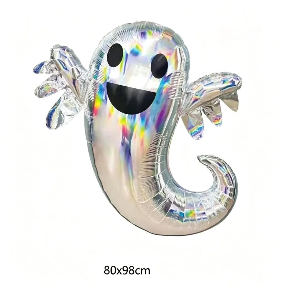 Large Ghost Foil Balloon Halloween Party Decorations Floating Hand Held Aluminum Balloon