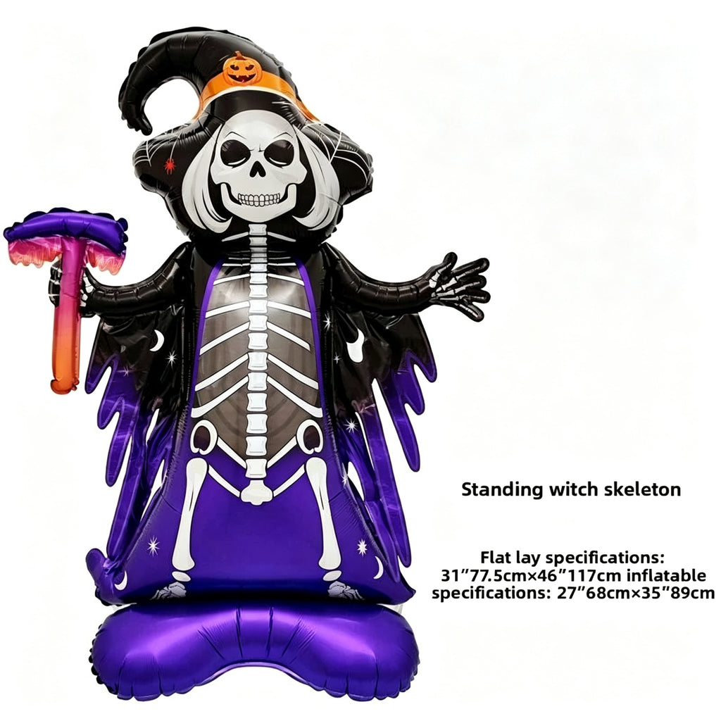 Large Ghost Foil Balloon Halloween Party Decorations Floating Hand Held Aluminum Balloon
