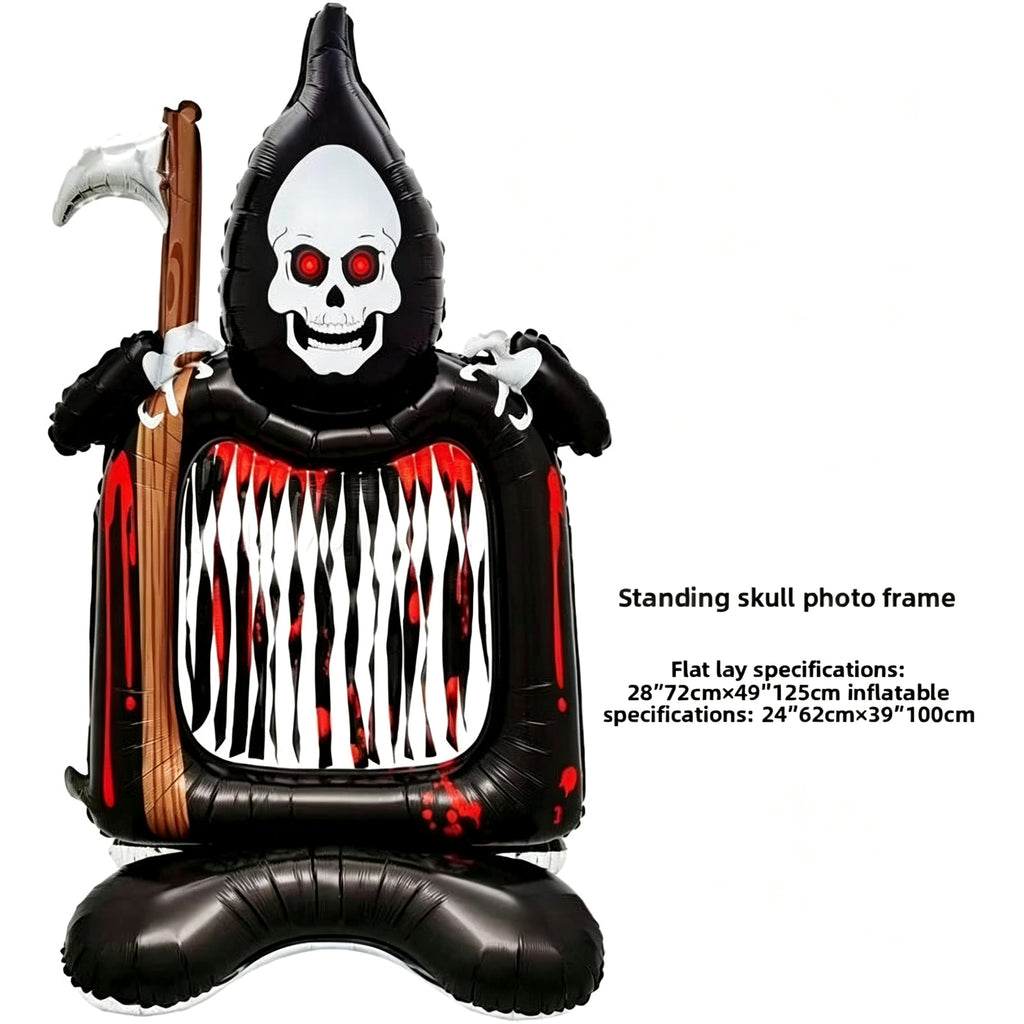 Large Ghost Foil Balloon Halloween Party Decorations Floating Hand Held Aluminum Balloon