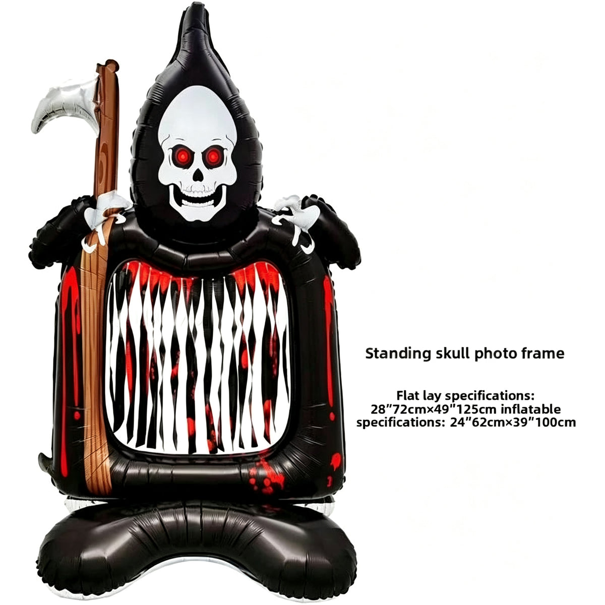 Large Ghost Foil Balloon Halloween Party Decorations Floating Hand Held Aluminum Balloon